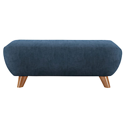 G Plan Vintage The Sixty Seven Footstool Velvet Indigo